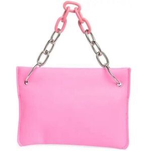 House of Want Taffy Pink Chill Clutch Handbag | Chain Strap | Brand NWT